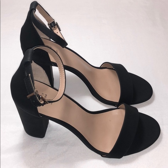 New Women's Black Open Toe Heeled Sandals Size 10 - Picture 8 of 15